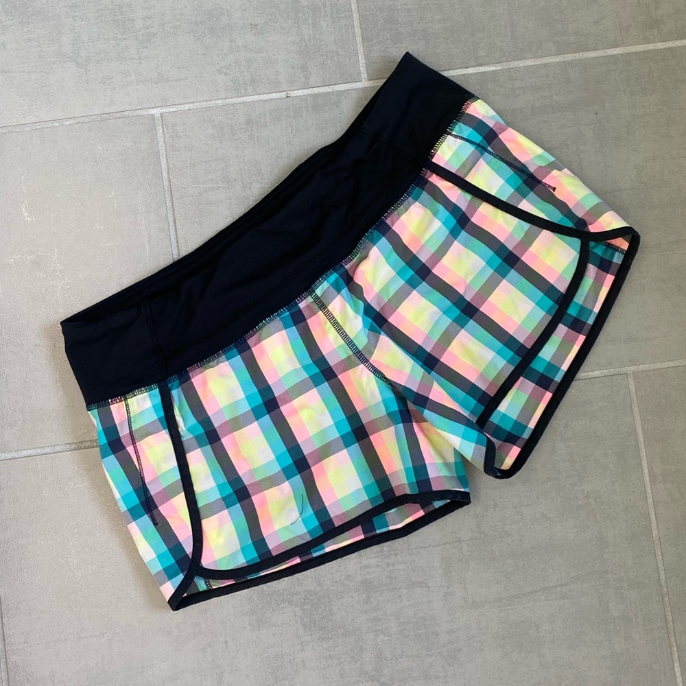 Lululemon plaid athletic shorts, size 10